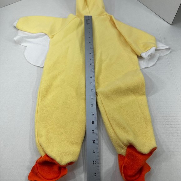 Simply Basics Baby Size 6-9 Month Duck One Piece Sleeper Yellow Preowned - Picture 14 of 15